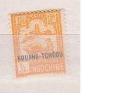 KOUANG-TCHEOU    N°  YVERT  : 74      NEUF AVEC  CHARNIERES      (  CH  01/47 ) - Unused Stamps