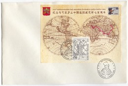 VATICAN 1996. MARCO POLO / CHINA, BLOCK  31809  MNH , LARGE COVER - Cartas & Documentos