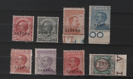 1923 Saseno Francobolli D'Italia Serie Cpl MNH/MLH - Saseno