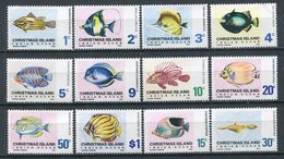 1968/70- CHRISTMAS ISL.- FISHES-POISSONS-12 VAL. M.N.H. LUXE !! - Christmas Island