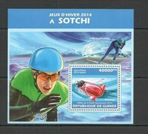 Olympische Spelen  2014 , Guinea - Blok Postfris - Winter 2014: Sochi