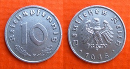 Dt.Reich Allierte Besetzung 10 Pf.1945 F Vorzüglich !    (A316) - 10 Reichspfennig