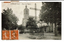 CPA-Carte Postale-France-Vayrac- Place De L'église 1922-VM10250 - Vayrac