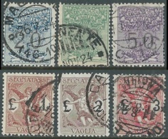 1924 REGNO SEGNATASSE PER VAGLIA USATO 6 VALORI - RB31-7 - Vaglia Postale