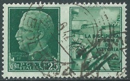 1942 REGNO PROPAGANDA DI GUERRA USATO 25 CENT - RB36-3 - Oorlogspropaganda