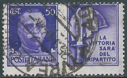 1942 REGNO PROPAGANDA DI GUERRA USATO 50 CENT - RB36-2 - Oorlogspropaganda