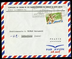 AFARS ET ISSAS N°334, Oblitération Mécanique "Djibouti 6/2/69" Sur Env. Par Avion Pour La France. TB - Cartas & Documentos