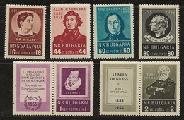 Bulgarie 1955 N°Y.T. : 839 à 844 ** - Unused Stamps