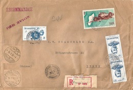Airmail R Brief  Tananarive Tsabalalana - Bern           1952 - Lettres & Documents