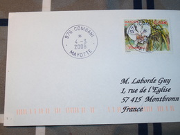 Mayotte Combani  4-3-2008 Petite Enveloppe - Briefe U. Dokumente