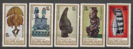 Burundi 1967 African Art Airmails Mi#340-344 Mint Hinged - Ungebraucht