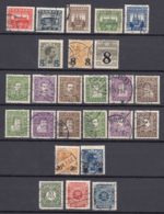 Denmark 1920 Mi#110-112 1921 Mi#113,114,115,129,130 1924 Mi#131-142 1926 Mi#151-152 153-155 Used - Gebraucht