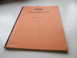 Dänemark Kleiner Bogenposten Freimarken Wellenlinien + Nr. 377 Weltflüchtlingsjahr 1950er / 60er Jahre In Bogenmappe - Verzamelingen (in Albums)