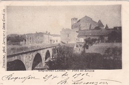 40 / ROQUEFORT LANDES / PONT ET EGLISE  / PRECURSEUR 1902 / TTBE - Roquefort