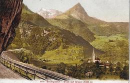 GISWIL → Brünigbahn-Trasse Oberhalb Giswil, Lichtdruck Ca.1910 - Giswil