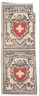 1850 Paar 2 ½ Rp. POSTE LOCALE Ungebraucht - 1843-1852 Timbres Cantonaux Et  Fédéraux