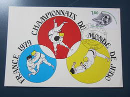 Carte Premier Jour Championnat Du Monde De Judo 1979 - Artes Marciales