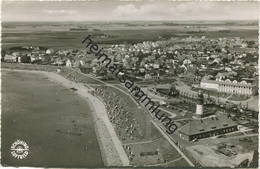 Büsum - Luftaufnahme - Foto-AK - Verlag Schöning & Co. Lübeck Gel. 1957 - Buesum