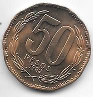 *chile  50 Pesos   1982  Km 219.1 Bu - Chile