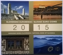 COFFRET BU - SLOVAQUIE - 2015 - 1cts à 2€ + Médaille Comm. (8 Pièces+ 1 Médaille) - Slowakei
