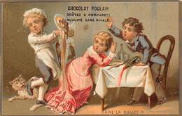 FRP-19-341 : CHOCOLAT POULAIN. LE LOUP ET LA CIGOGNE. GARE LA SAUCE RENVERSEE. - Poulain