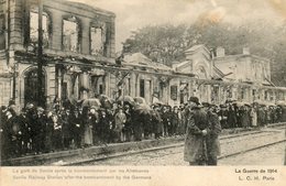 Gare De Senlis  Apres Le Bombardement Des Allemands - Guerra 1914-18
