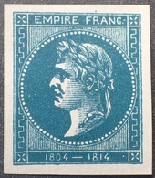 R1568/138 - ESSAI Ancien CINDERILLA " EMPIRE FRANC 1804-1814 - VIGNETTE (*) - Autres & Non Classés