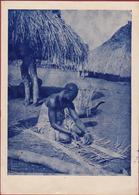 Belgisch Congo Belge Vlechtwerkster Dominkaansche Missies In Kongo Missionary Postcard Ethnic Tribu Native Mission Tribe - Belgisch-Kongo