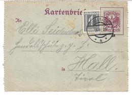 1549b: Seltener Kartenbrief- Oberteil Ungenach 1929 - Vöcklabruck