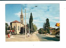 LIBOS L EGLISE ET L AVENUE DE VILLENEUVE - Libos