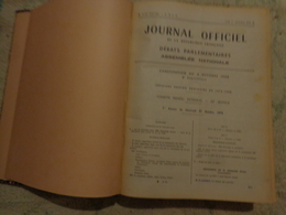 Journal Officiel  De L'assemblee Nationale Relie N ° 96 A 107 Novembre 1979 - Desde 1950