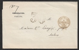 1858 - LAC AIX EN PROVENCE A SALON - CONVOCATION FAILLITE - TRIBUNAL DE COMMERCE - 1849-1876: Klassik