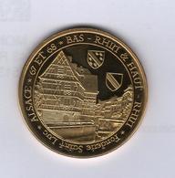 Médaille Touristique Fonderie Saint-Luc Alsace 67 & 68 Bas Rhin & Haut-Rhin ( Pas Monnaie De Paris ) - Otros & Sin Clasificación