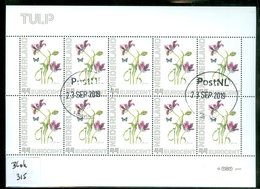 NEDERLAND BLOK VAN 10 * TULP * BLOC BLOCK * GEBRUIKT * POSTFRIS GESTEMPELD  (315) - Timbres Personnalisés