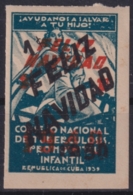 VI-483 CUBA REPUBLICA CINDERELLA 1949. ERROR HABILITACION DE 1949 DOBLE. GOMA ORIGINAL. - Unused Stamps