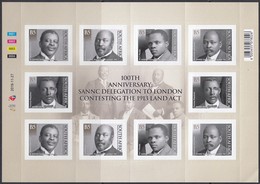 South Africa RSA - 2019 - SANNC Delegation To London 100th Anniversary - Unused Stamps
