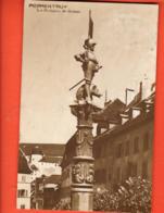 KAO-08  Porrentruy La Fontaine Du Suisse. Monument. Circulé Le 10.5.1918 Avec Timbre Fils De Tell. .Perrochet , Brochure - Porrentruy