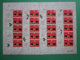 2000 ROYAL MAIL GENERIC SMILERS ROBIN SHEET ISSUED FOR CHRISTMAS 2000. #SS0002 - Francobolli Personalizzati