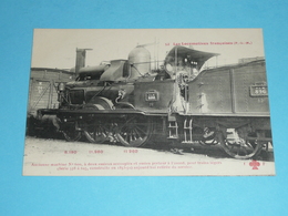 Train, Chemins De Fer, Les Locomotives Françaises, PLM P.L.M, Locomotive, Ancienne Machine N° 600 - Eisenbahnen