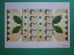 2000 ROYAL MAIL GENERIC SMILERS SANTA SHEET ISSUED FOR CHRISTMAS 2000. #SS0003 - Personalisierte Briefmarken