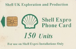 REINO UNIDO. Shell Expro. Oil Rigs. 150U. GB-OIL-CHP-0012. (715). - Other & Unclassified