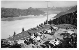 KLEWENALP → Bahnrestaurant Mit Touristen, Fotokarte Ca.1950 - Sonstige & Ohne Zuordnung