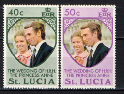 ST. LUCIA - 1973 - Princess Anne’s Wedding Issue - MNH - St.Lucia (...-1978)