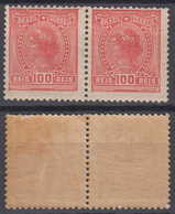 Brazil Brasil Mi# 196 * Pair ALEGORIAS 1918 - Unused Stamps