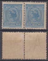 Brazil Brasil Mi# 204 * Pair ALEGORIAS 1918 - Unused Stamps