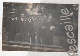 TIR AU FUSIL - CARTE PHOTO D'UN GROUPE D'HOMME AVEC UN FUSIL ET DES CIBLES - A LOCALISER - Shooting (Weapons)