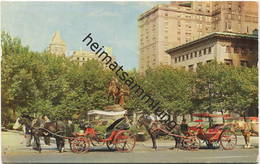 New York City - Horse-Drawn Carriages On 59th Street Gel. 1961 - Transports