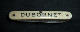 Couteau Ancien, Publicité,   DUBONNET - 1 Lame - Messer