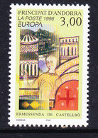 Europa Cept 1996 Andorra Fr 1v** Mnh (45425A) - 1996