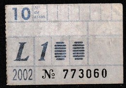 Monthly Bus Ticket, Portugal - Outubro 2002 / L1 - Transportes Colectivos Da Região De Lisboa - Europa